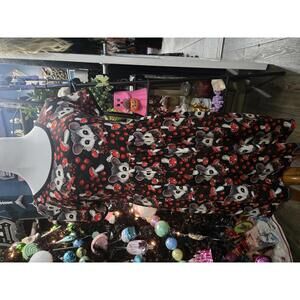 Hex Reject mushroom and opossum short sleeve twirl dress